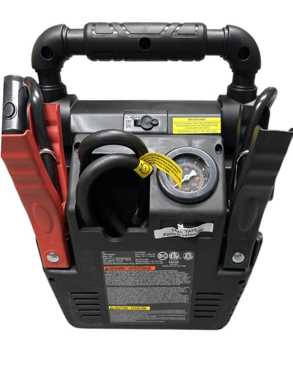 VECTOR J7CV 800 Amp Automotive Jump Starter - Portable Power Triple 15W USB