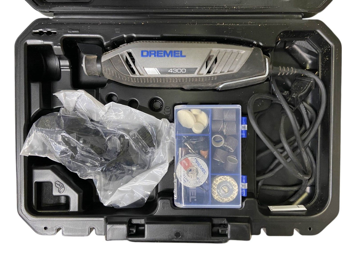 Dremel 4300 Corded Premium Rotary Tool Kit (Missing Keyless Chuck)