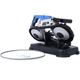 High-Performance Portable Band Saw with Removable Stainless Steel Base, 45°-90° Cutting, 10A 1100W Motor, 5-inch Depth Cut,