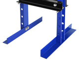 Steel H-Frame Hydraulic Garage/Shop Floor Press with Stamping Plates, with pressure gauge,6 Ton Capacity, Blue