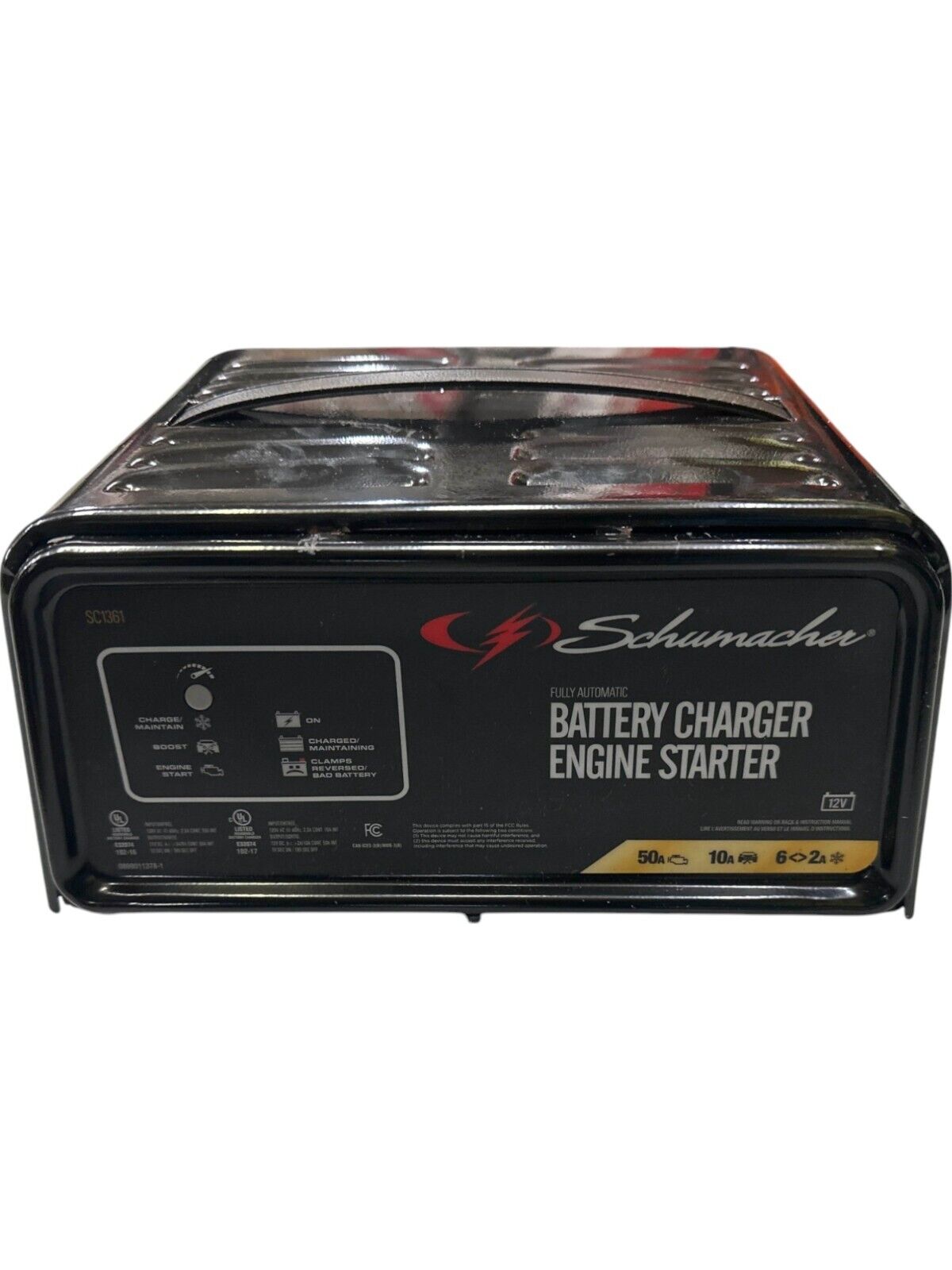 Schumacher SC1361 50AMP Fully-Automatic Battery Charger/Engine Starter -USED-