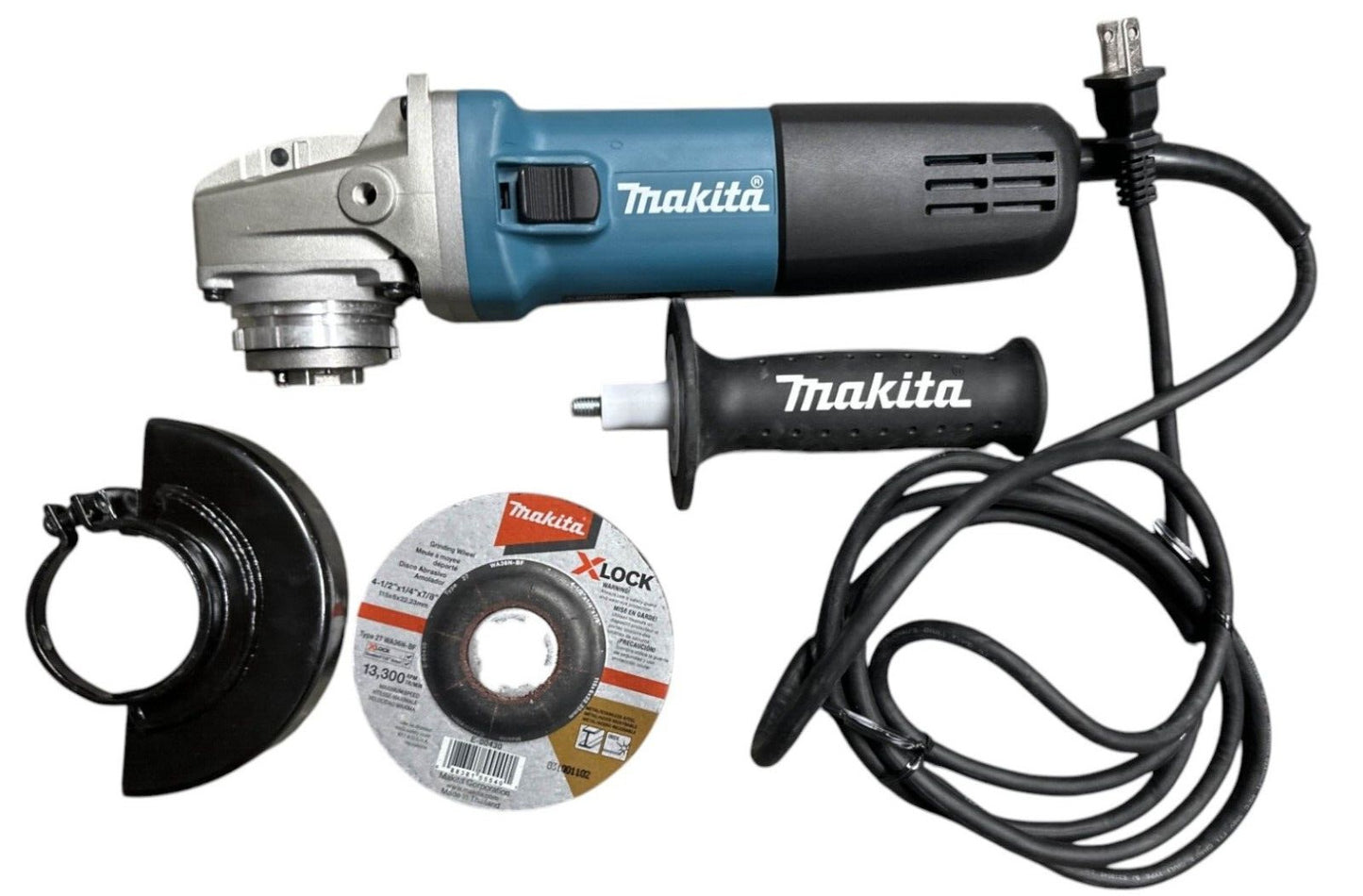 Makita GA4570 4-1/2" Corded X-LOCK Slide Switch Angle Grinder -OPEN BOX-