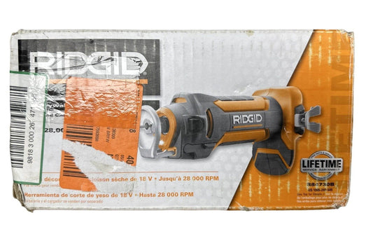 RIDGID R84730B 18V Cordless Drywall Cut-Out Rotary -TOOL ONLY- READ