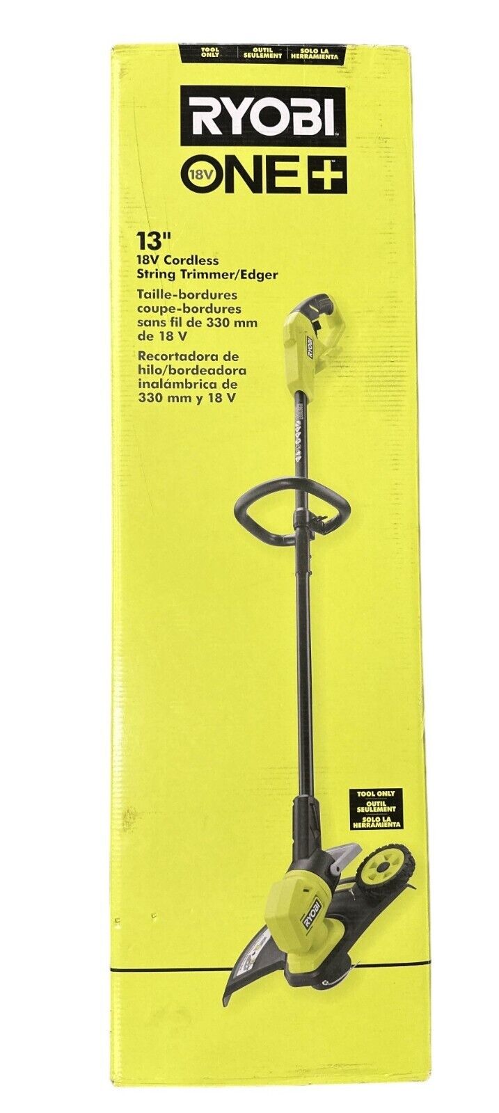 Ryobi ONE+ 18v 13" Cordless String Trimmer/Edger P20018 - TOOL ONLY -READ-