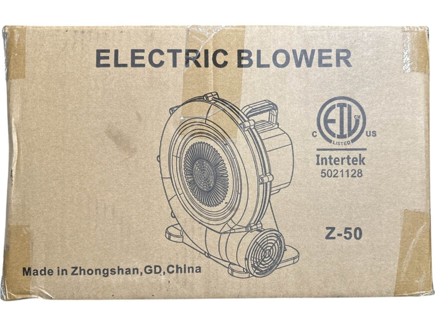 Intertek Z-50 Indoor/Outdoor Electric Blower Fan - Yellow