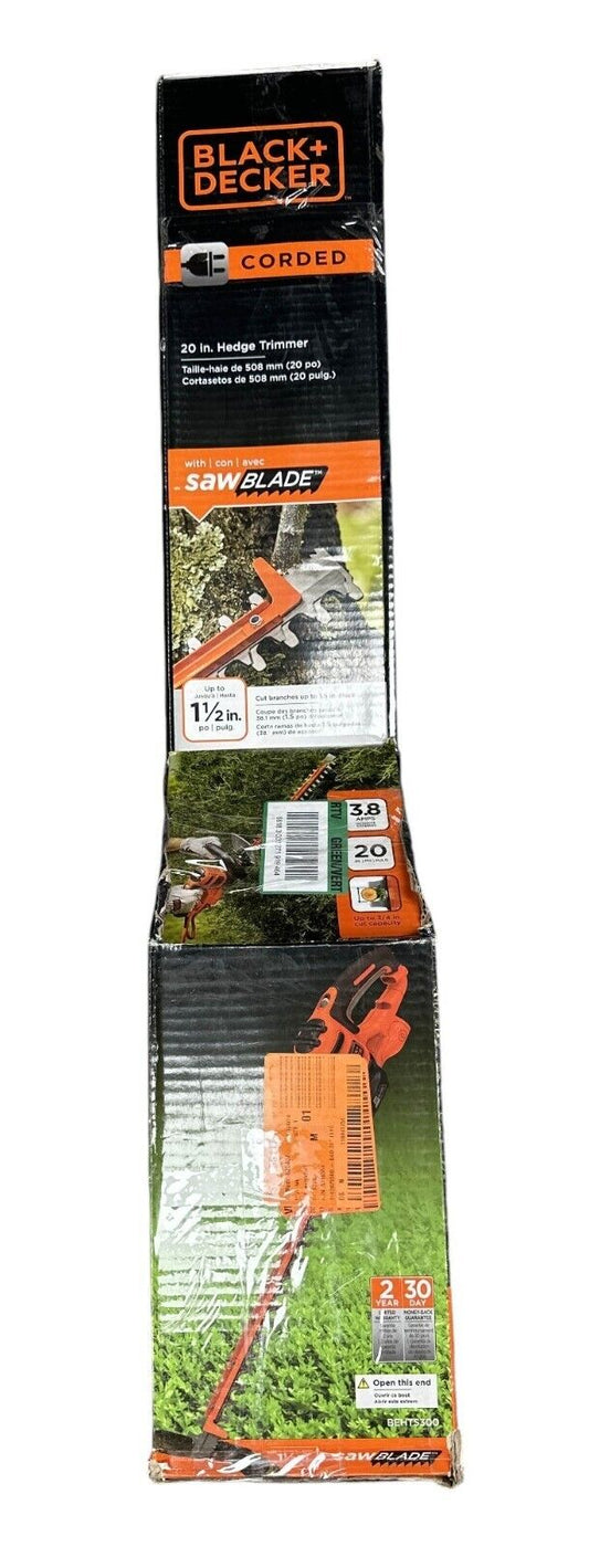 Black & Decker Hedge Trimmer BEHTS300 SAWBLADE 120V 3.8Amp 20" NO BLADE GUARD-