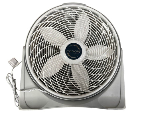 Cyclone Power Circulator 20 In. 3 Speed White Floor Fan With Adjustable Fan Head