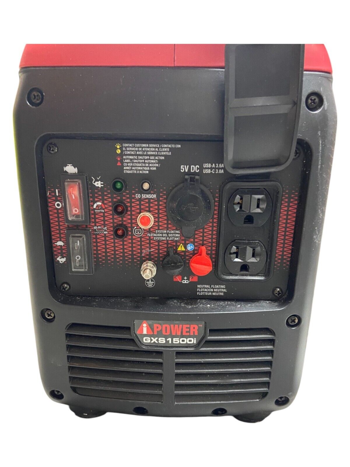 A-iPower 1500-Watt Gas Powered Inverter Generator GXS1500i (No Filter Screen)