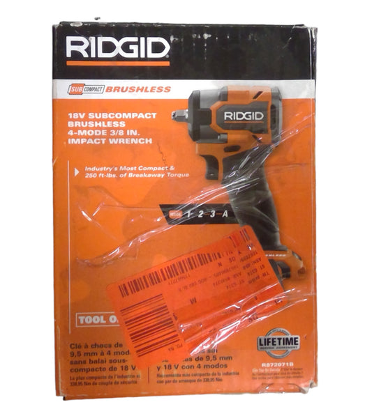 RIDGID 18V Brushless Sub-Compact 3/8" Impact Wrench