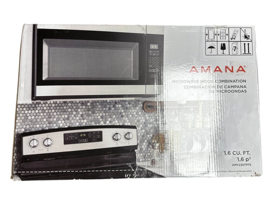 Amana Over-the-Range Microwave Stainless Steel - READ-