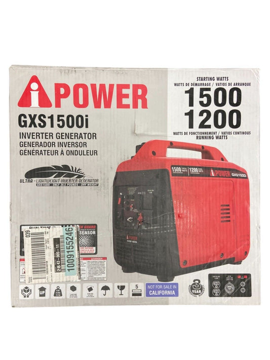 A-iPower 1500-Watt Gasoline Powered Inverter Generator GXS1500i