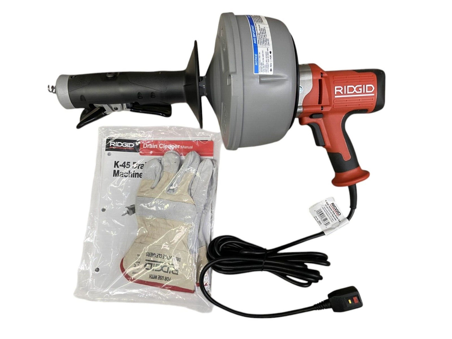 RIDGID 35473 K-45AF Powered Drain Cleaner With Autofeed Tech 3/4”-2 1/2” Drains