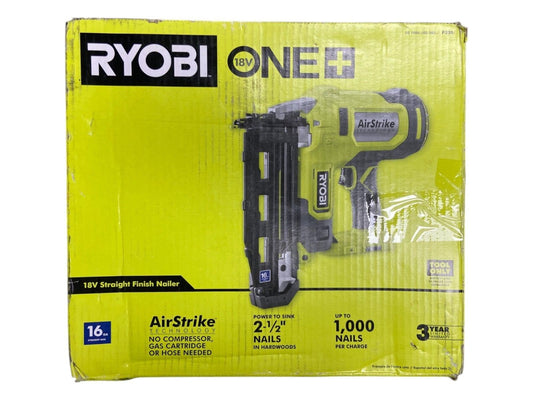 RYOBI P326 18v Straight Finish Nailer - Tool Only - (BROKEN, FOR PARTS)