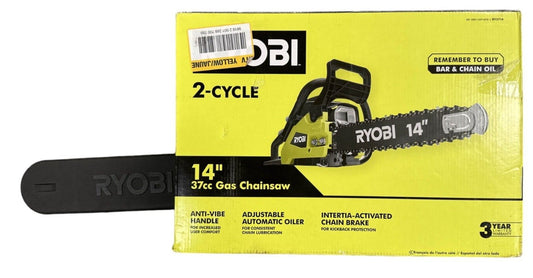 RYOBI RY3714 14" 37cc 2-Cycle Gas Chainsaw