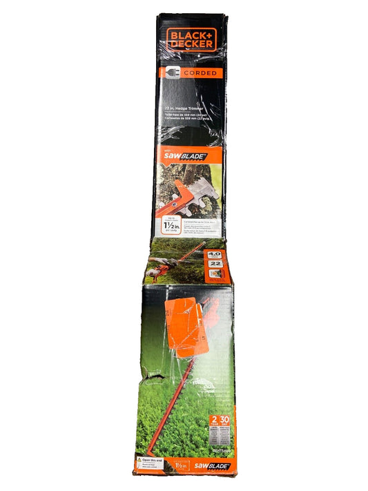 BLACK+DECKER 22" Hedge Trimmer With Sawblade - BEHTS400