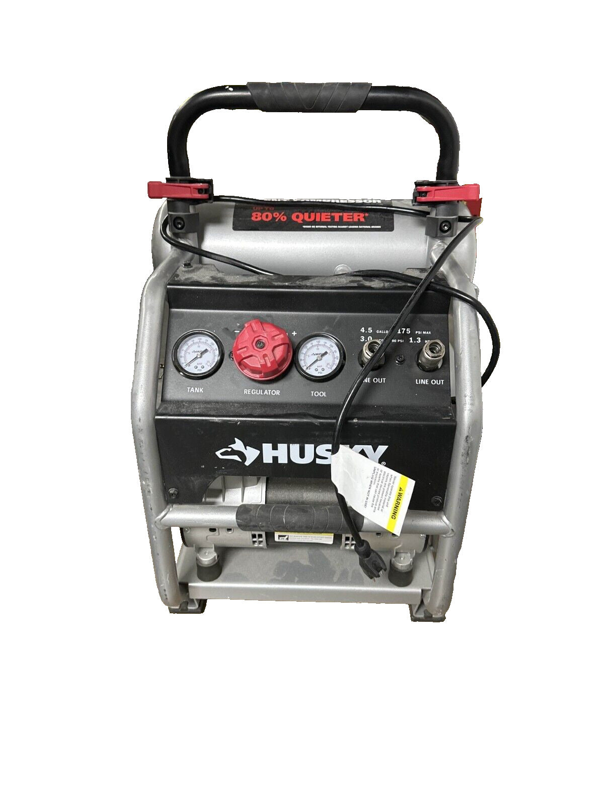 Husky 4.5 Gal 175 PSI Portable Electric Quiet Air Compressor