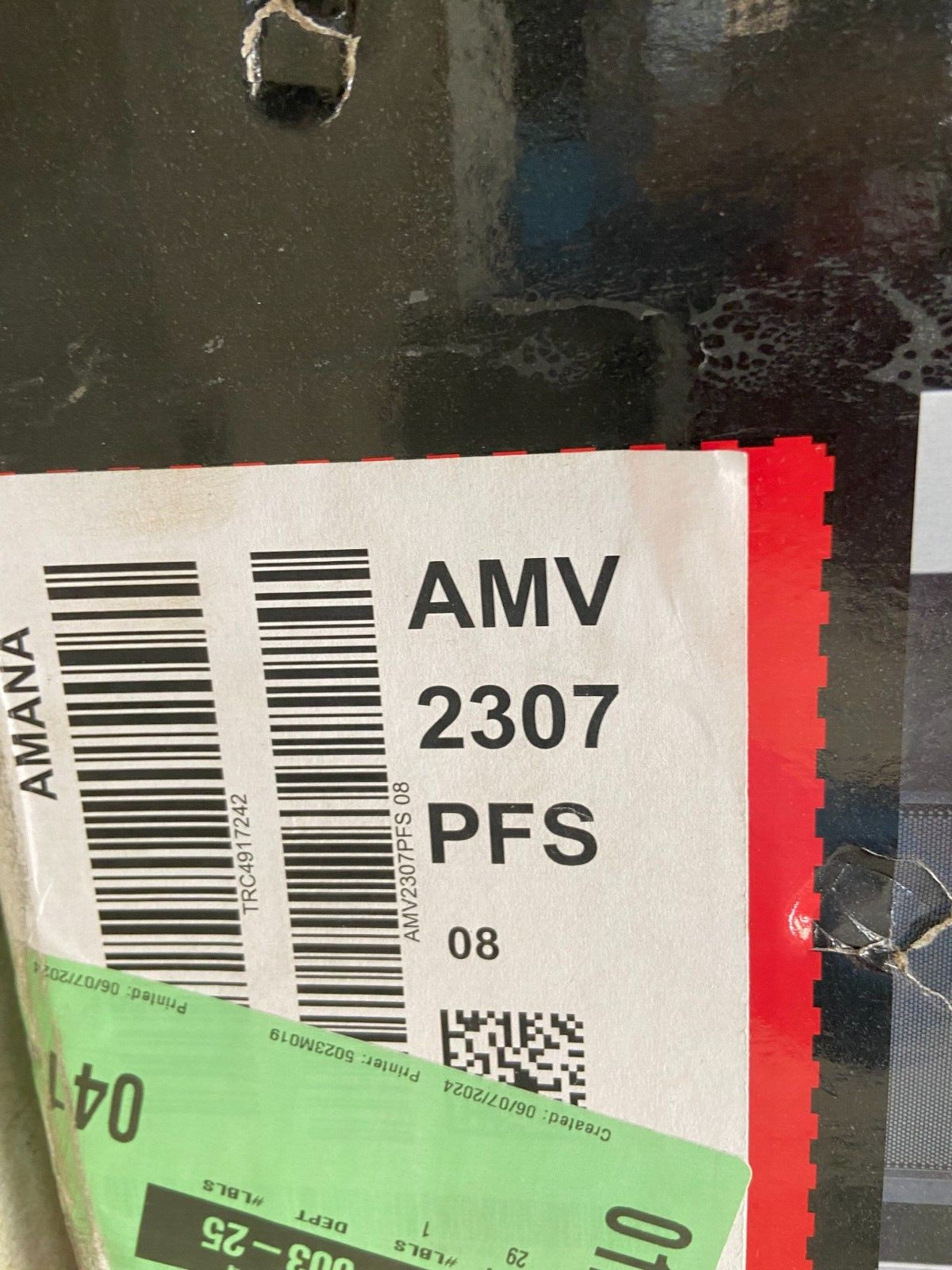 Amana Over-the-Range Microwave Stainless Steel (AMV2307PFS) - Dented!