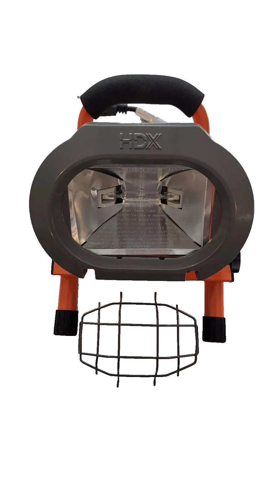 HDX 250-Watt Portable Halogen Work Light Adjustable Head Light Rotation 120°