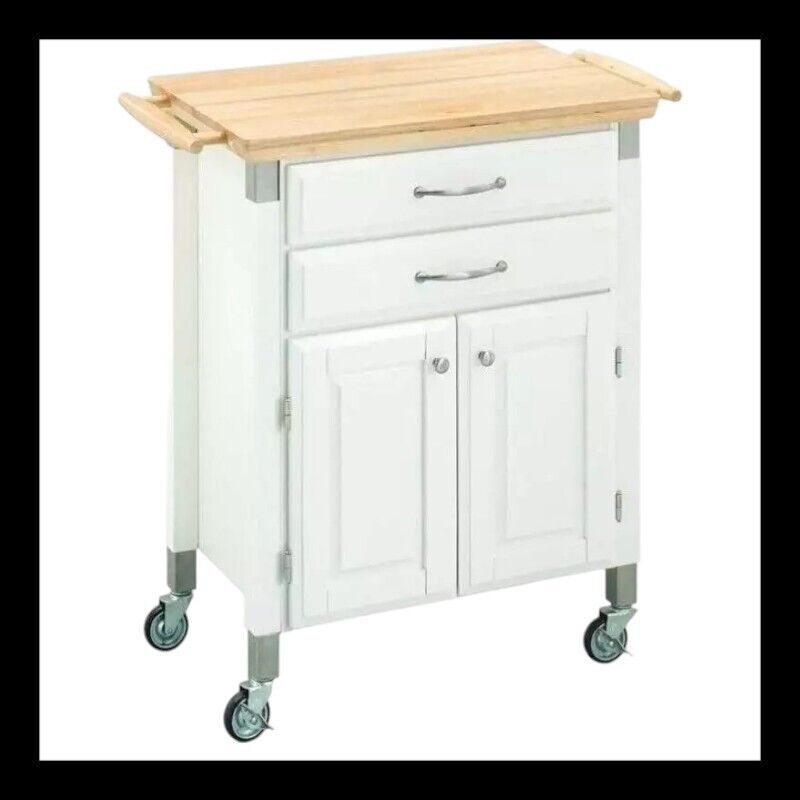 Home Styles Dolly Madison White Prep & Serve Cart, Off White -4509-95-