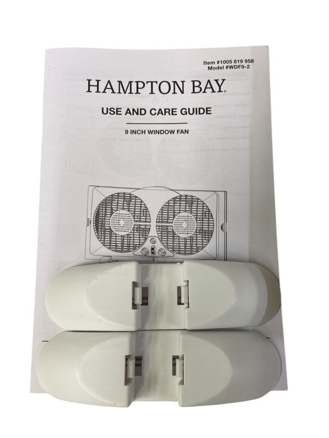 Hampton Bay 9 in. Twin Window Fan 1005 819 958