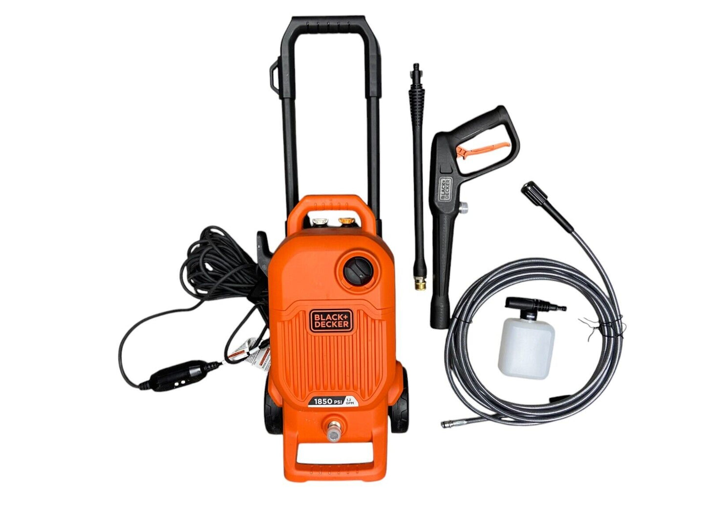 Black + Decker BEPW1850 1,850 MAX PSI 1.2 GPM Electric Water Pressure Washer