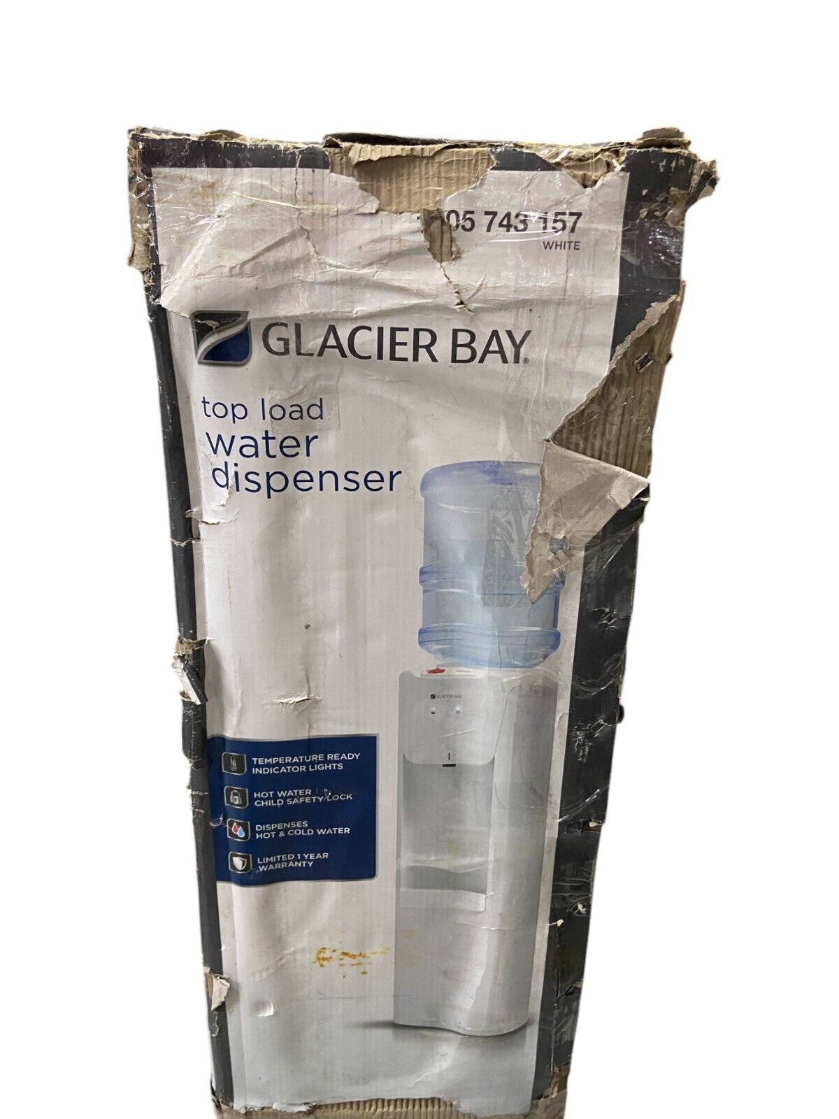 GLACIER BAY White Top Load Water Dispenser BY569