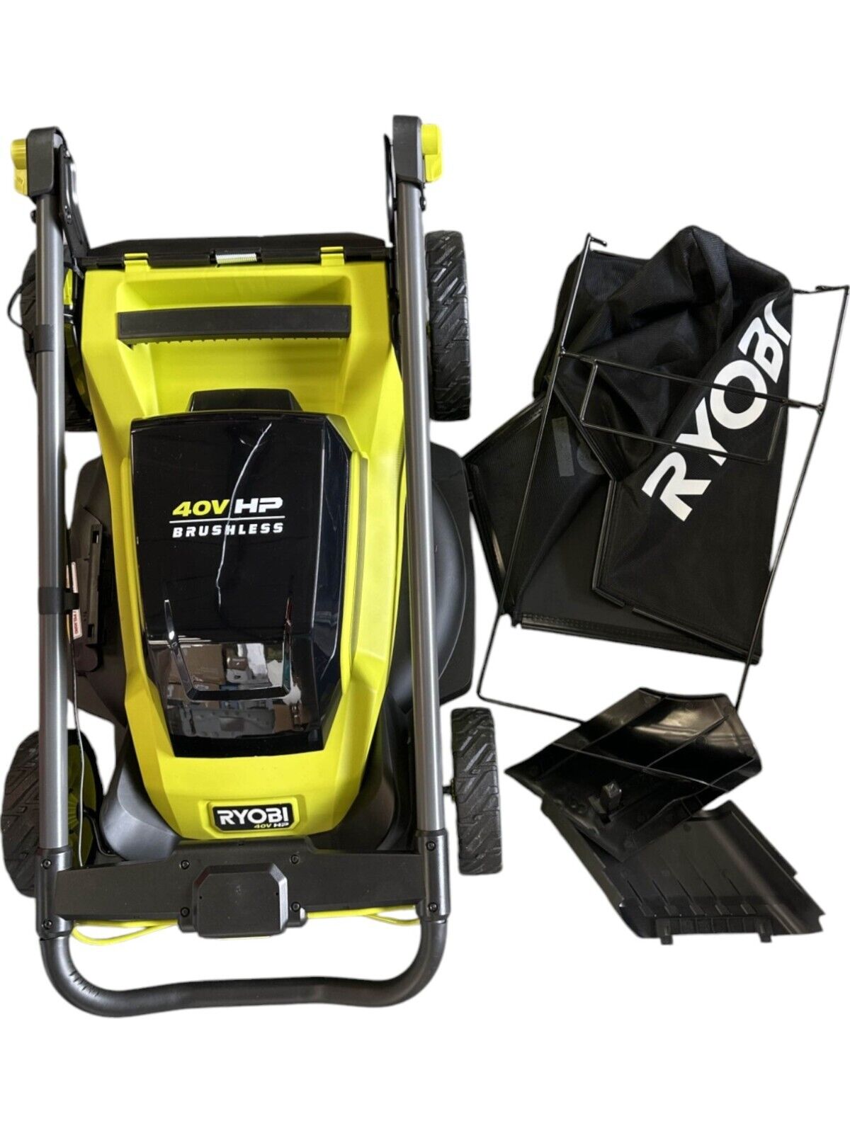 Ryobi RY401017 40V 20" Battery Brushless Push Mower - TOOL ONLY-READ-