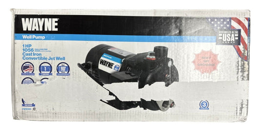 Wayne CWS100 - 1 HP Cast Iron Convertible Well Jet Pump