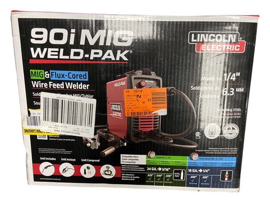 Lincoln Electric WELD-PAK 90i MIG and Flux-Cored Wire Feeder Welder with Gas