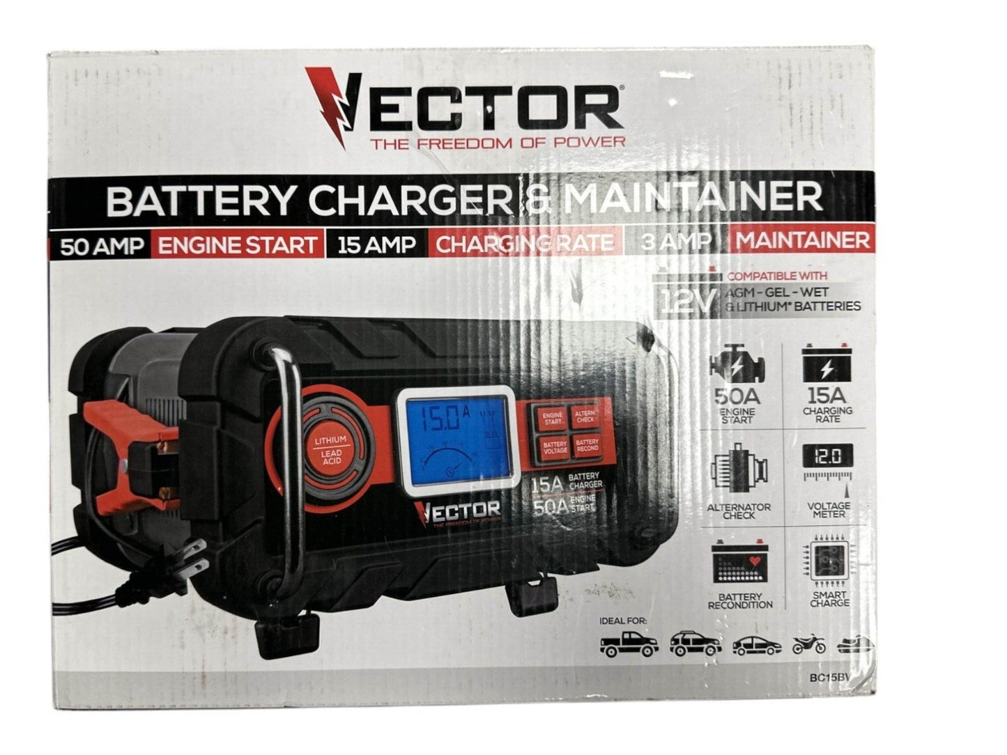 VECTOR BC15BV Battery Charger & Maintainer