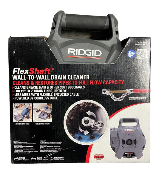 Ridgid FlexShaft K9-12 Wall-to-Wall Drain Cleaner 74978