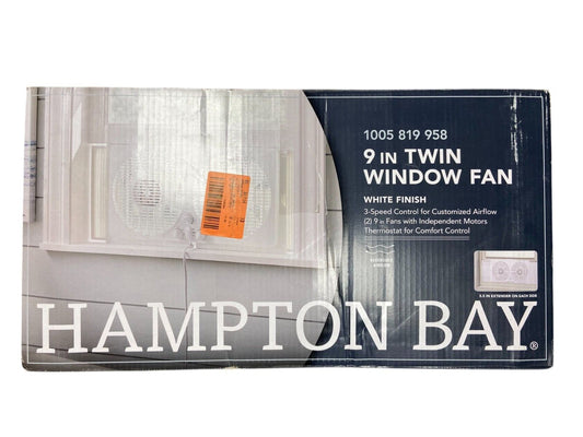 Hampton Bay 9 in. Twin Window Fan 1005 819 958