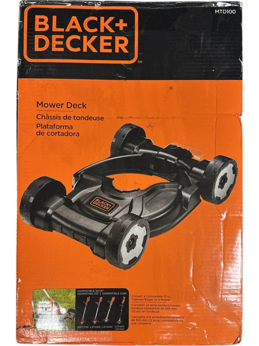 Black & Decker MTD100 3-in-1  Compact Mower Removable Deck -OPEN BOX-