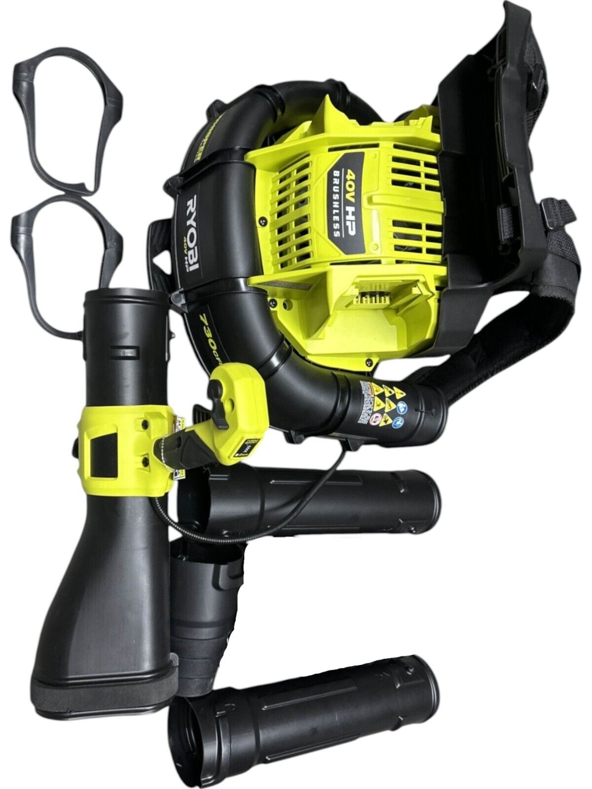 Ryobi 40V HP Brushless Backpack 730CFM Whisper Series Blower - RY404170 -READ---