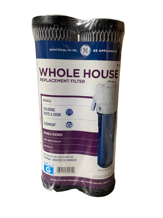 2 PACK FXWTC GE Household Replacement Filters / GXWH04F - GXWH20S - GXH20T