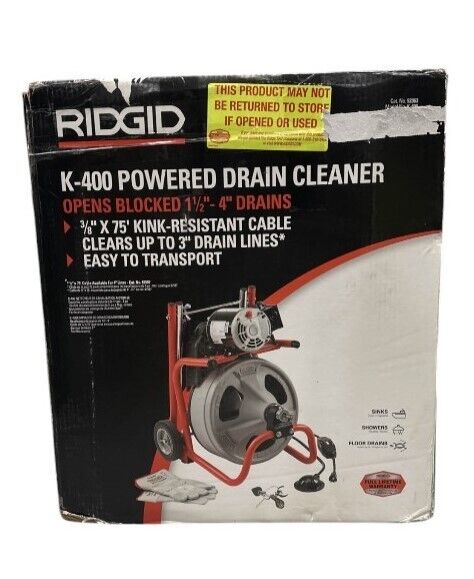 RIDGID K-400 Powered Drain Cleaner - READ-