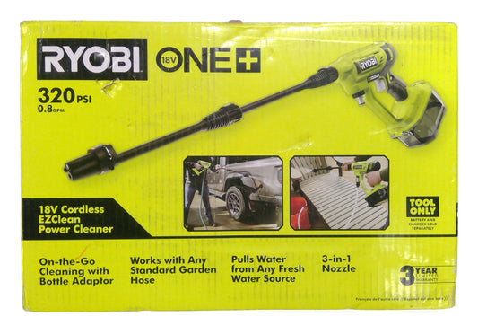 RYOBI RY120350 18v 320 PSI 0.8 GPM Cold Water Cordless Power Cleaner (Tool Only)