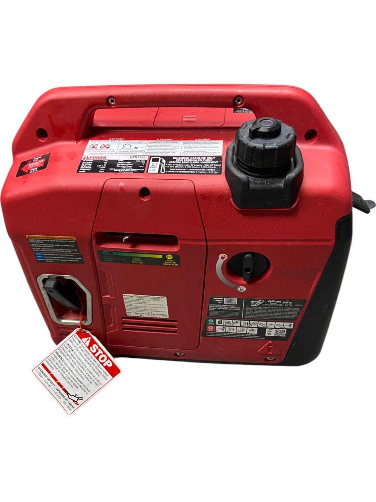 A-iPower 1500-Watt Gas Powered Inverter Generator GXS1500i (No Filter Screen)