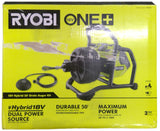 USED - RYOBI P4003k 18v Hybrid 50' Drain Auger (TOOL ONLY)