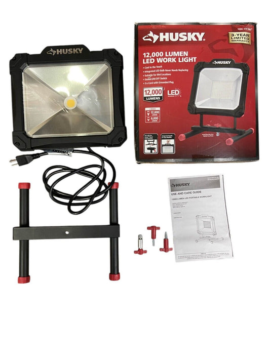 Husky 12000 Lumen LED Portable Worklight with Stand (Missing Mounting Bracket)