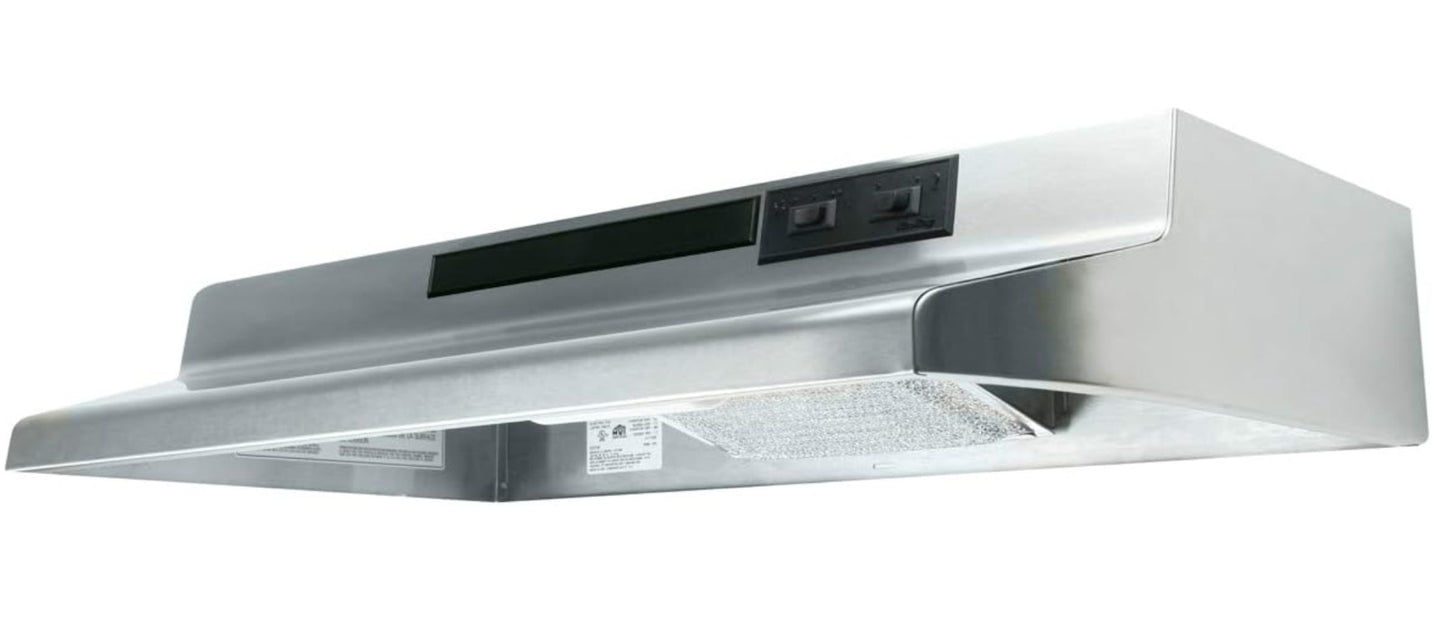 Air King AV Series 36" Under Cabinet Convertible Range Hood with Light -READ-