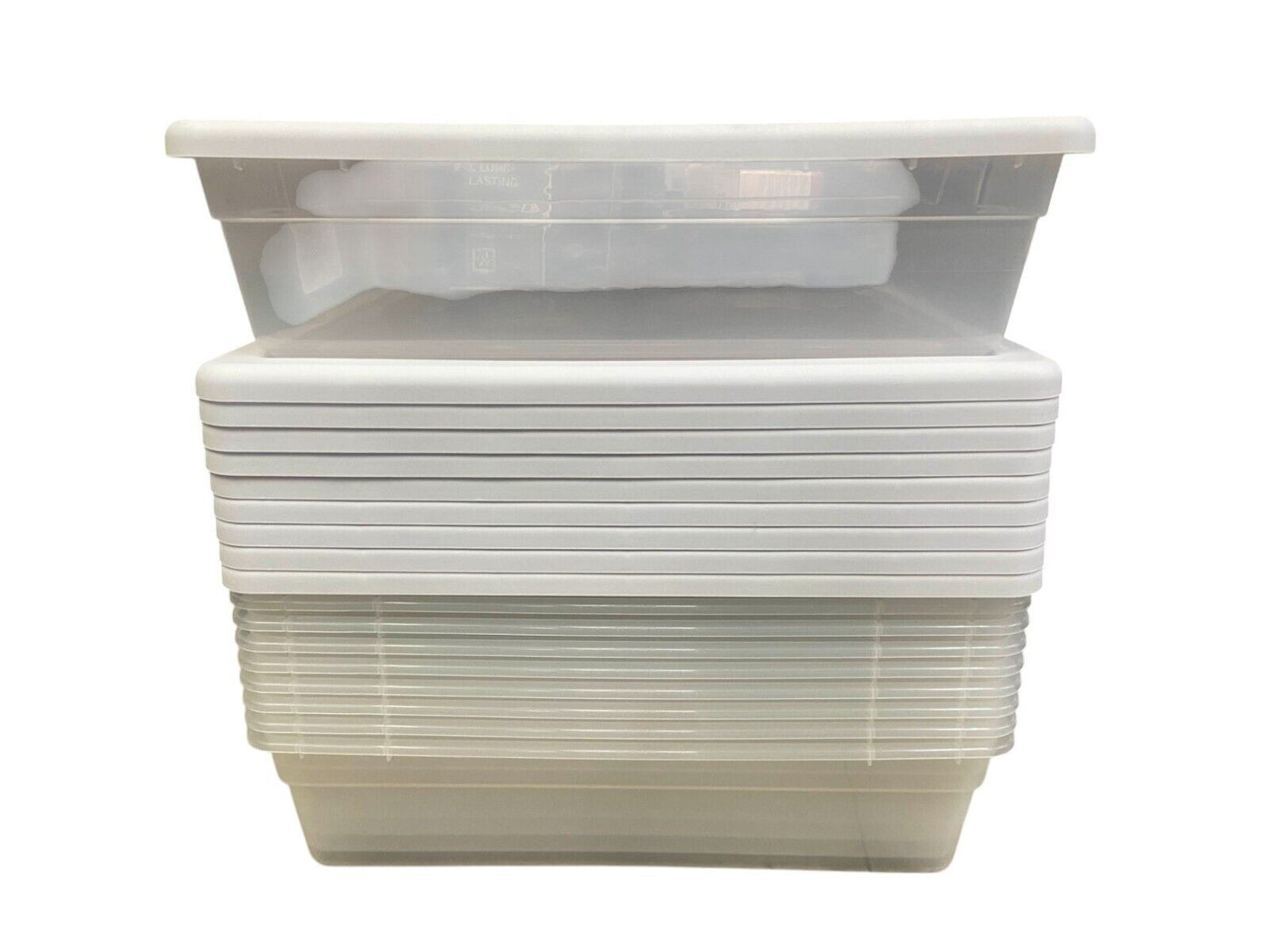 Sterilite 10 Count 28 Qt Stackable Storage Box Under Bed Household Organization