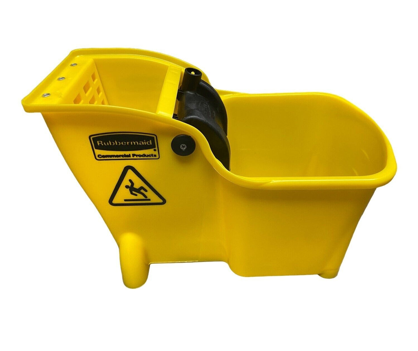 Large Tandem Mop Bucket 31qt Commercial Janitor Rolling Heavy Duty Plastic Pail