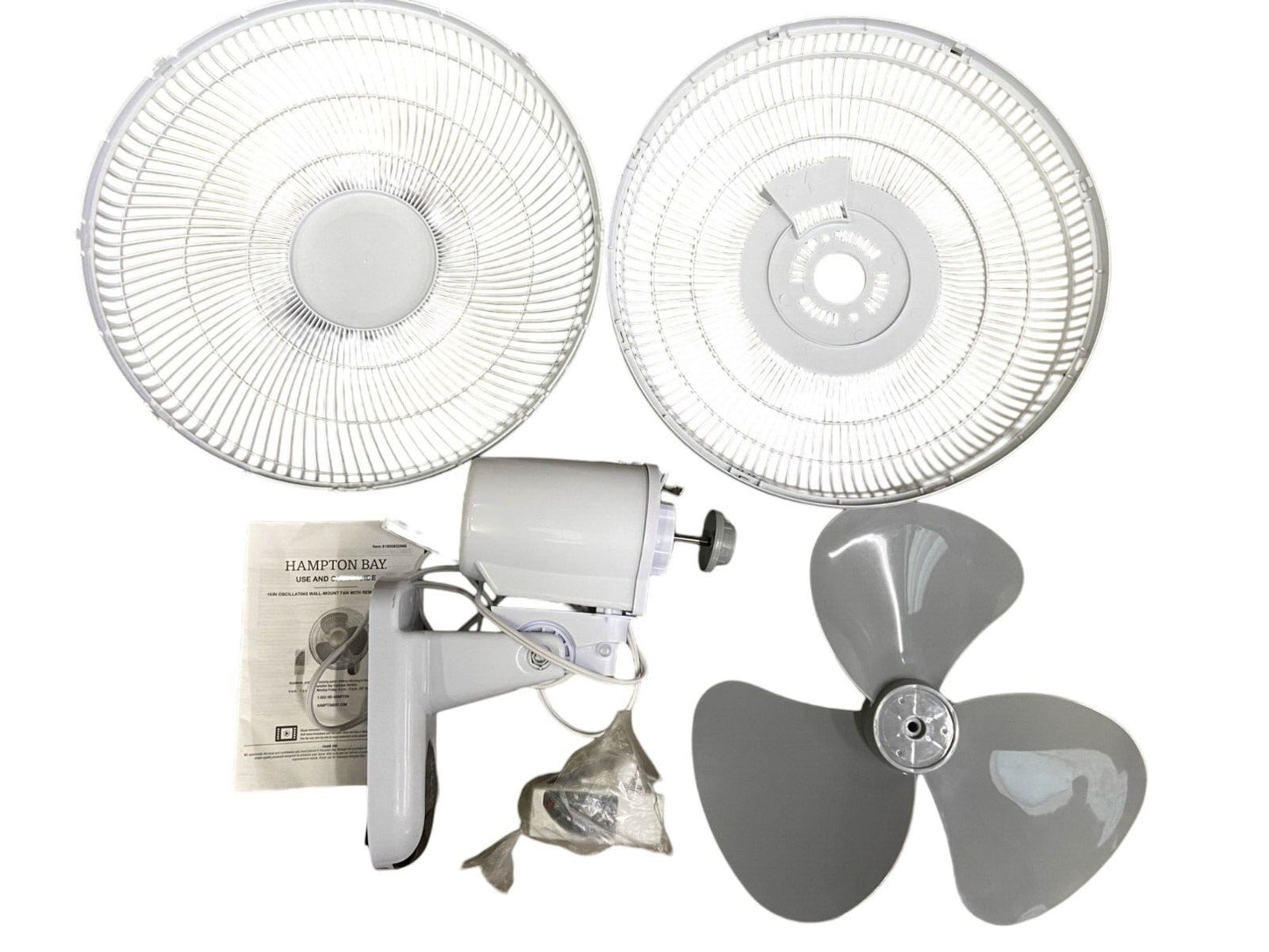 Hampton Bay 16 in. Indoor Wall Mount Fan with Remote