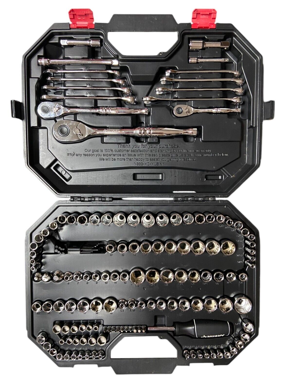 Husky 149 Piece Mechanics Tool Set 1/4" 3/8" 1/2" Drive