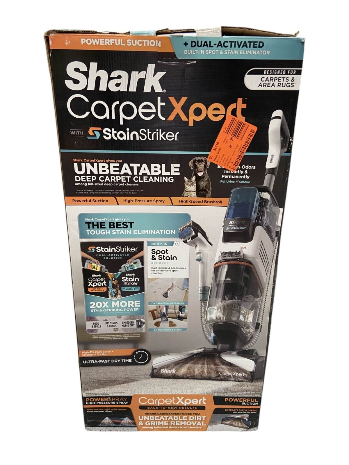 Shark EX201 Corded Carpet Expert Carpet Cleaner With Stain Striker