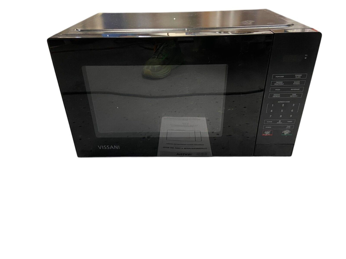 Vissani Countertop Microwave Oven 1.1-Cu Ft Black HVM1110B