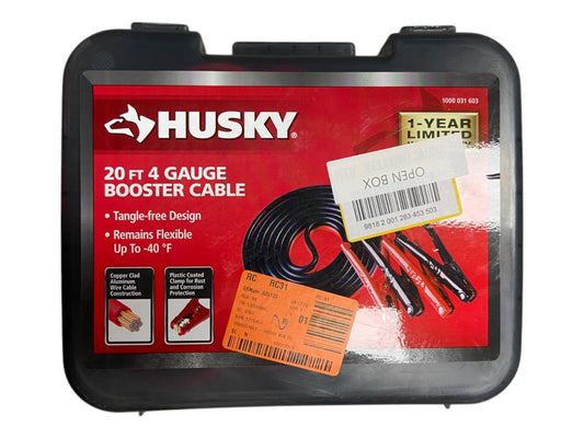 Husky 20ft 4 Gauge Booster Cables 1000 031 603