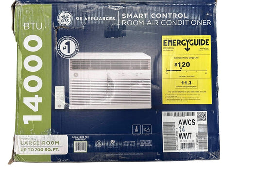 GE 14,000 BTU 115-Volt Smart Window Air Conditioner (AWCS14WWT1)