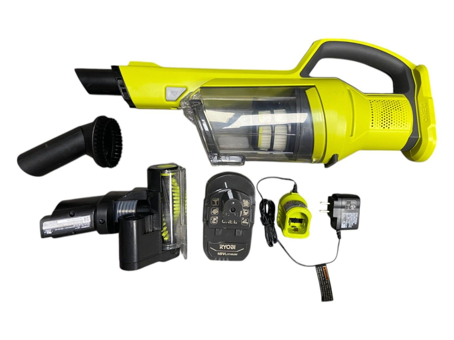 RYOBI PCL700K 18V ONE+ Powered Brush Hand Vacuum Kit (Missing Crevice Tool)